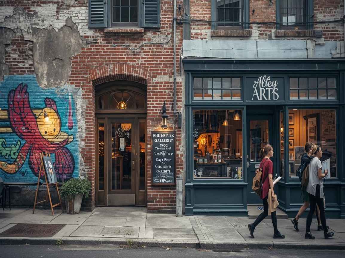 Arts district in White River Junction VT,