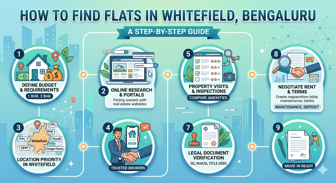 steps-to-find-a flats-in-whitefield