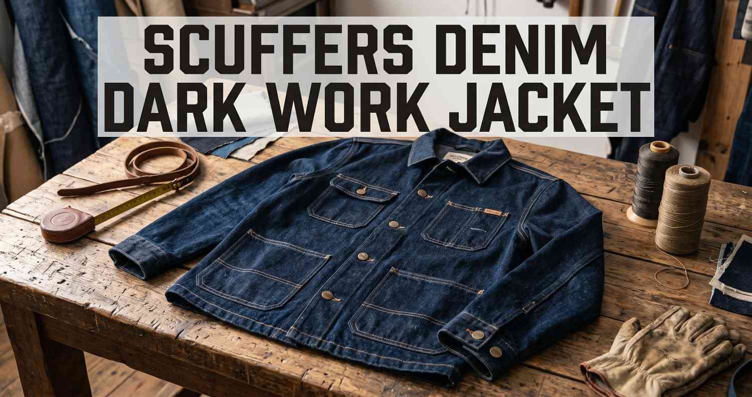 Scuffers Denim Dark Work Jacket, The Rugged Style Piece Everyone Is Talking About