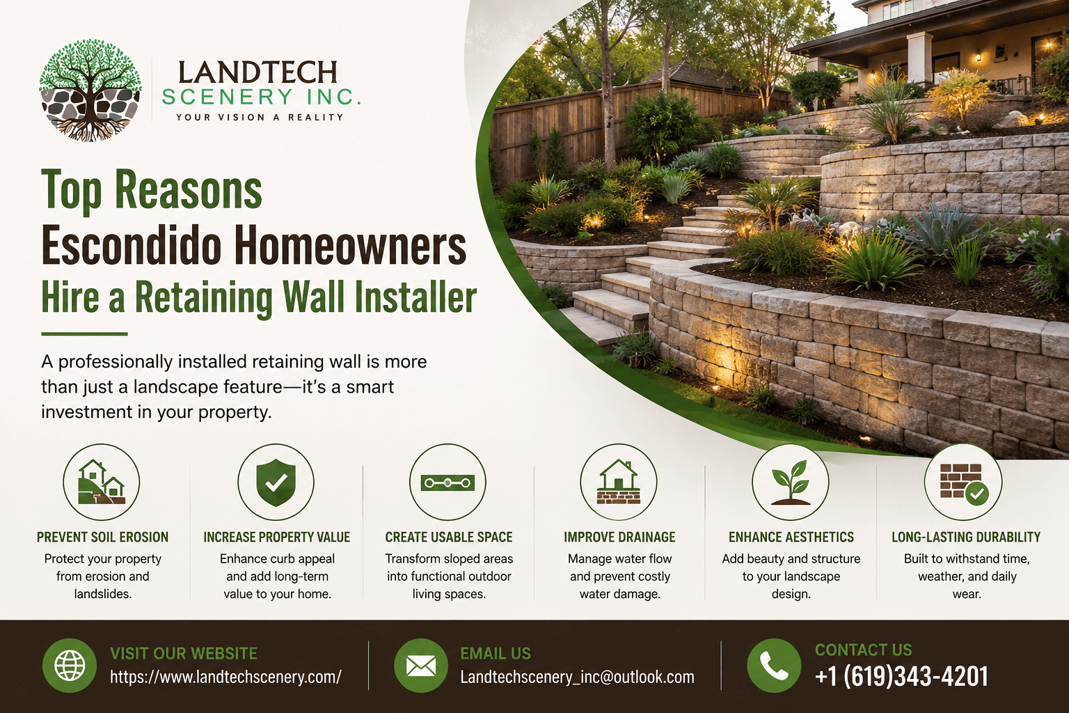 Retaining Wall Installer Escondido CA