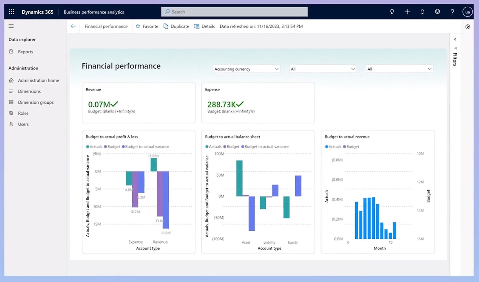 Dynamics 365 Finance