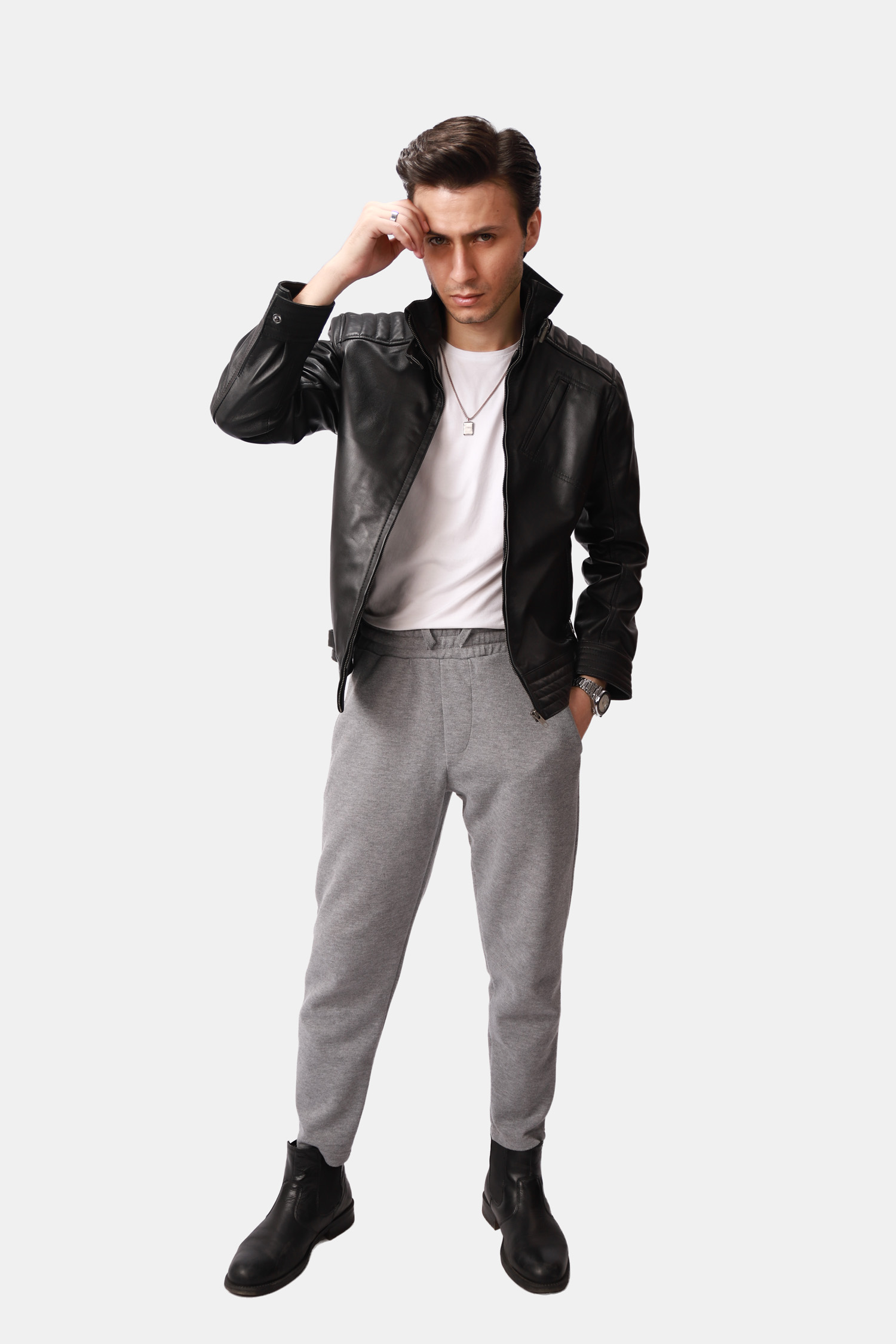 mens leather jacket
