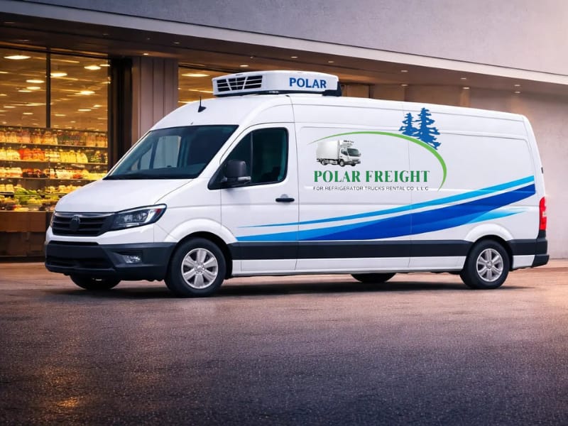 Polar Freights refrigerated chiller van providing cold transportation services in Dubai UAE