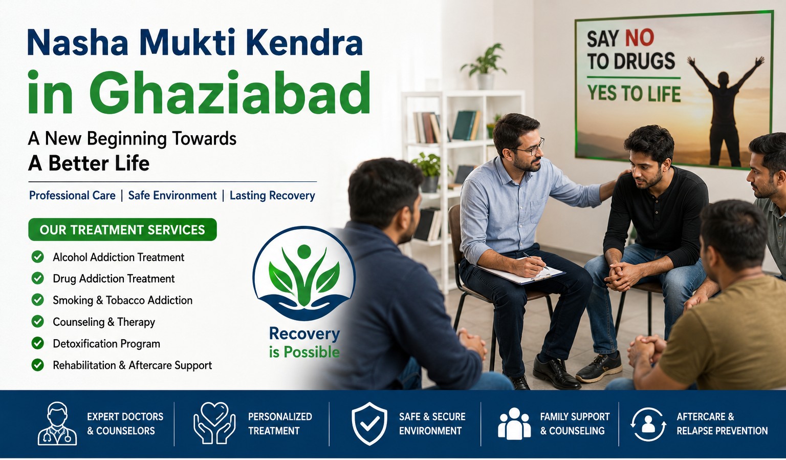 How Does a Nasha Mukti Kendra in Ghaziabad Help in Alcohol Addiction Recovery?