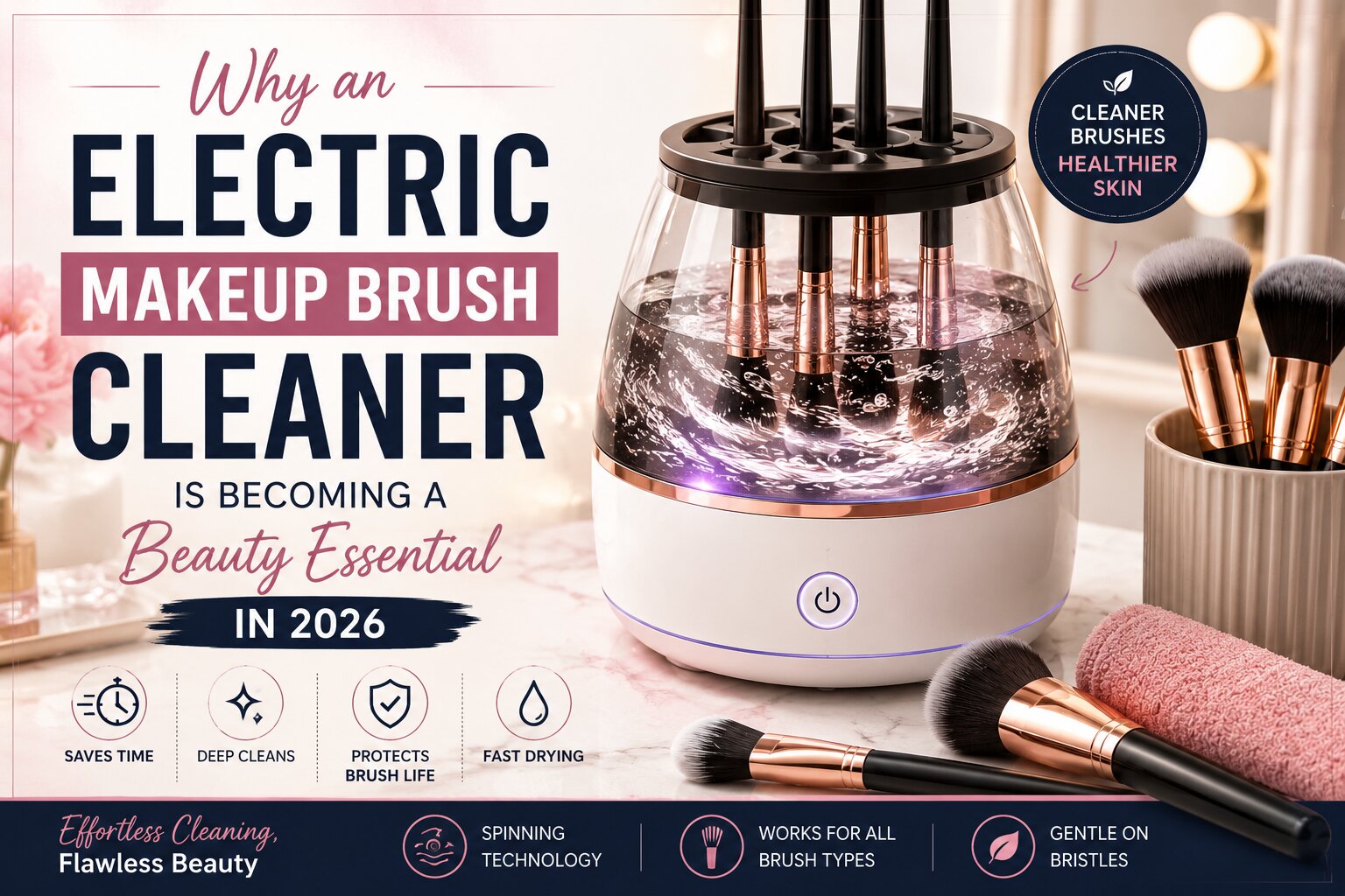 electric makeup brush cleaner