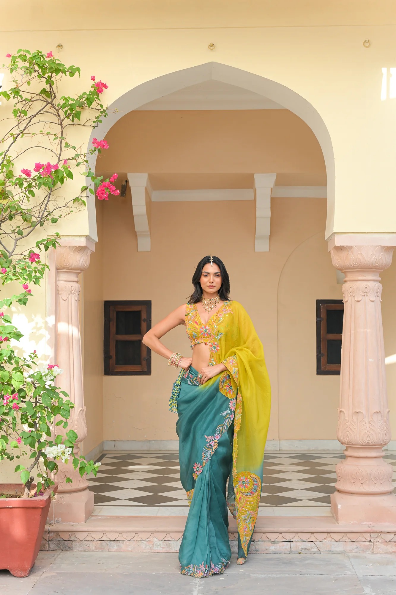 Designer Drape Saree