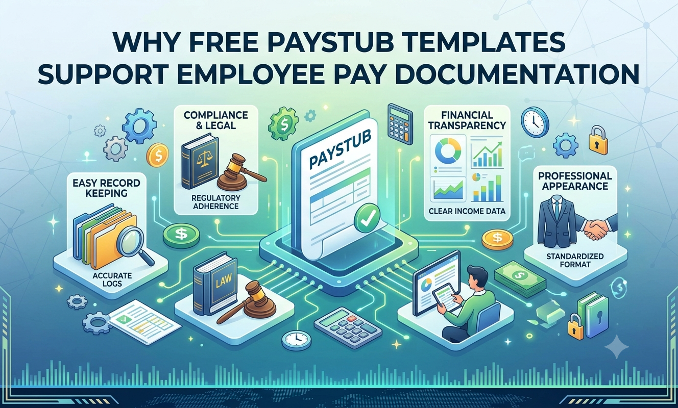 Why Free Paystub Template Support Employee Pay Document