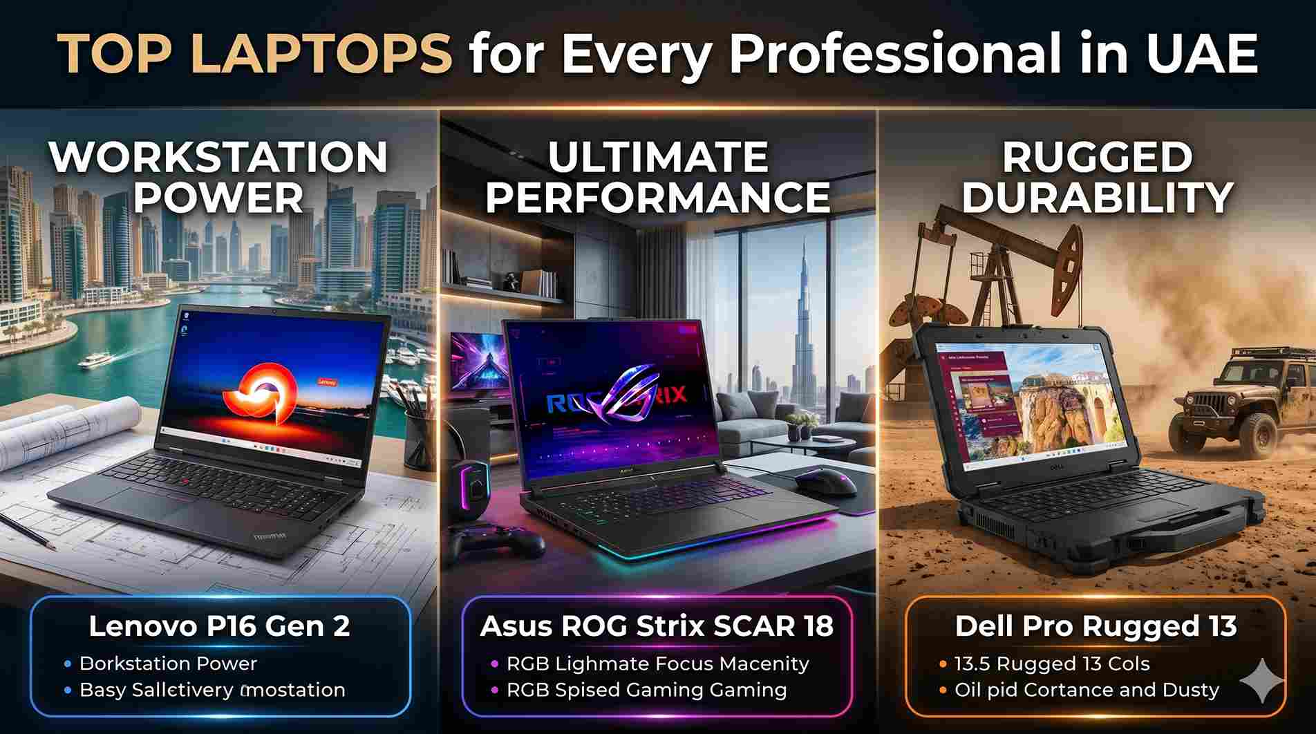 Best Professional Laptops in UAE