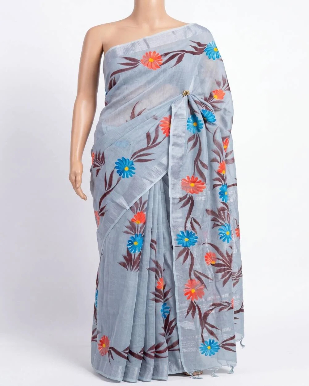 linen saree