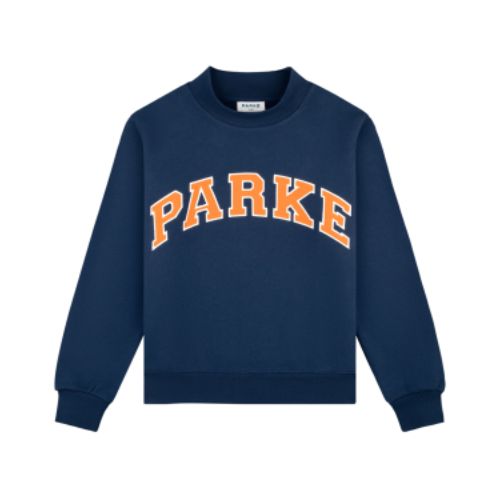 Parke Back to School Denim Varsity Sweatshirt