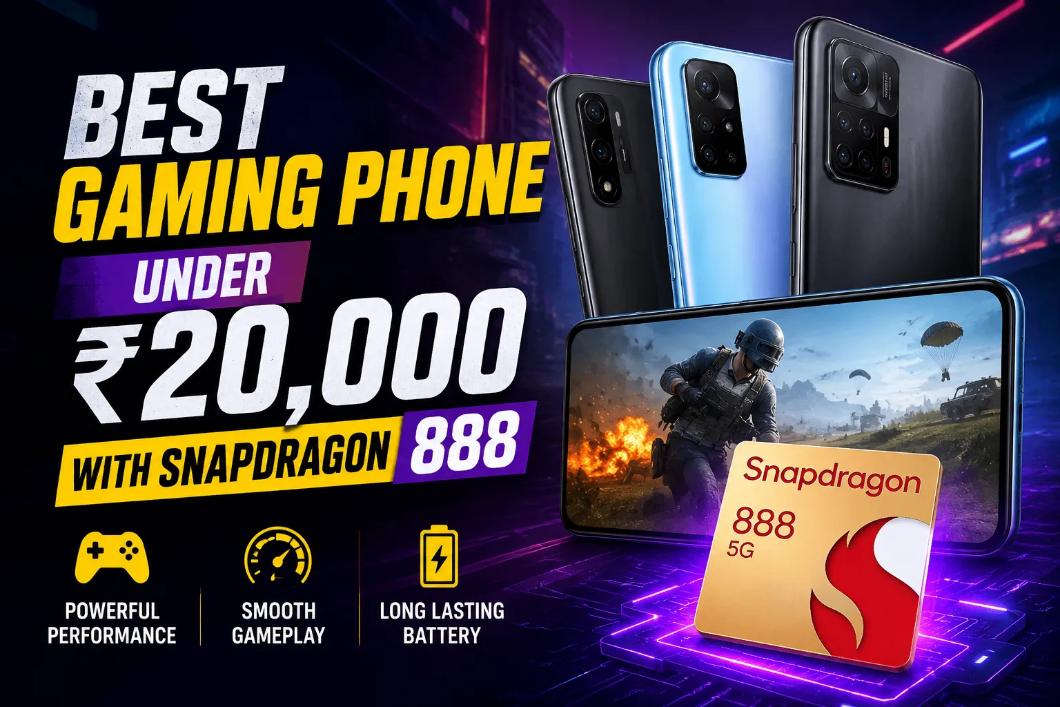 Best Gaming Phone Under ₹20,000 with Snapdragon 888