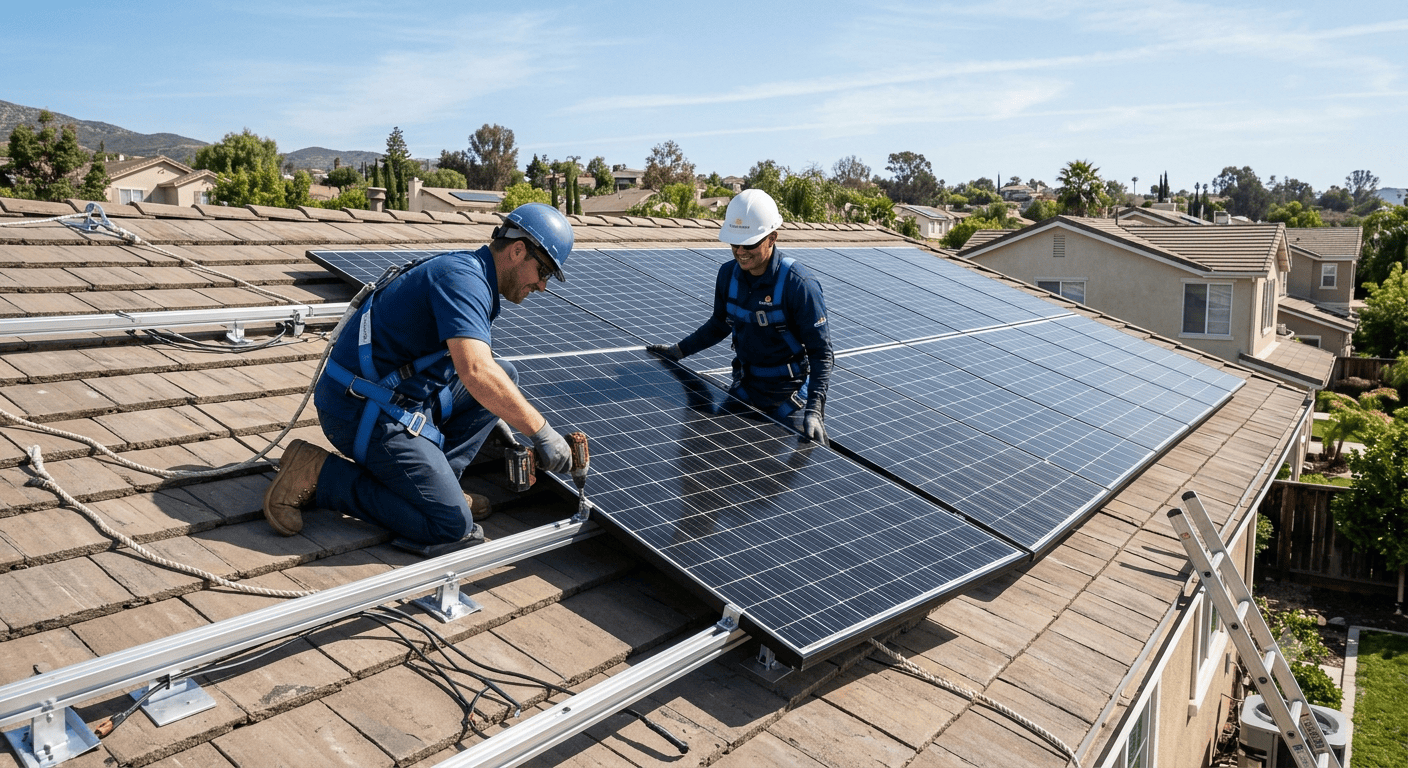solar panel installation