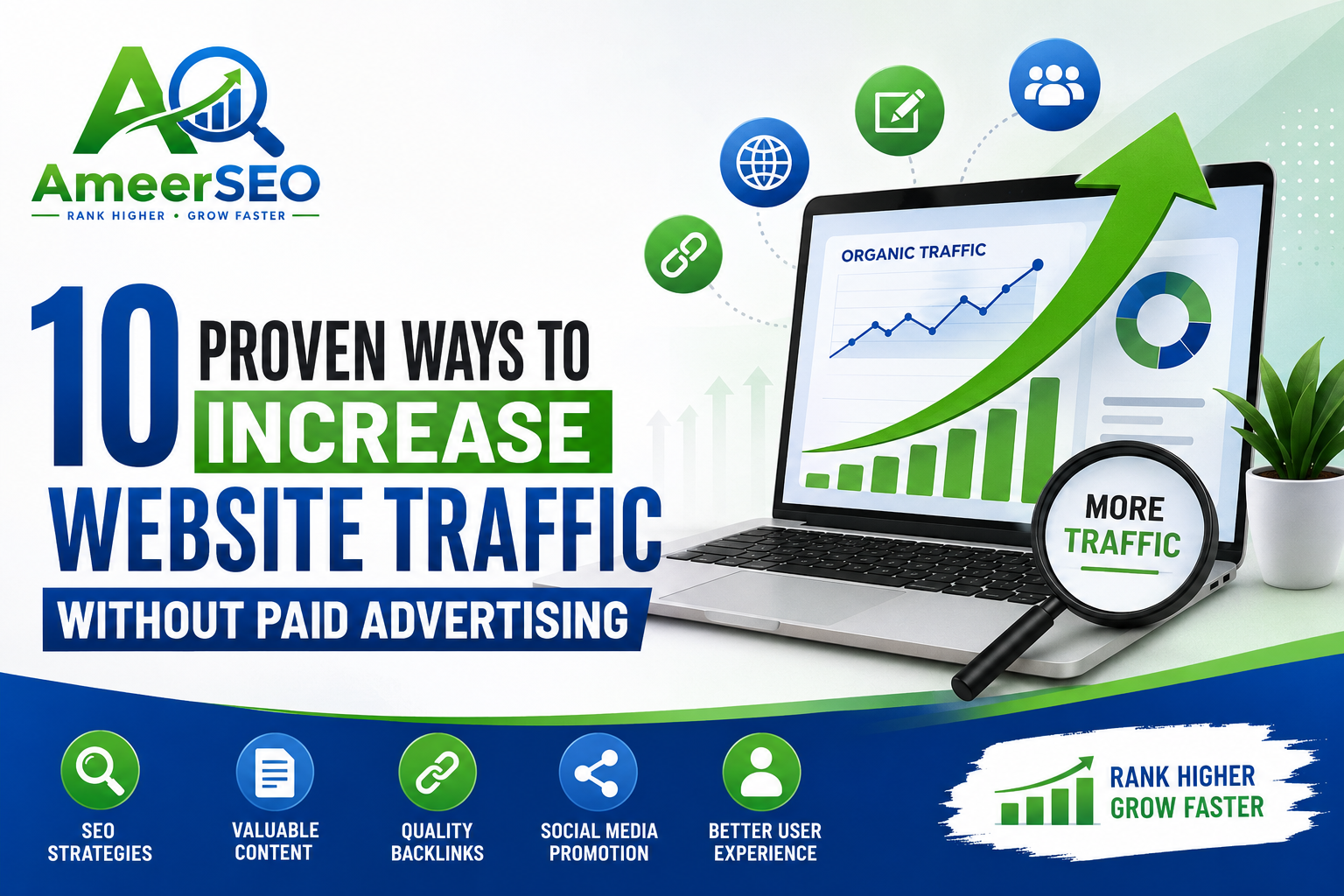 10 proven ways to increase website traffic without paid advertising