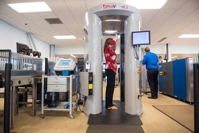 mmWave body scanner for airport security screening