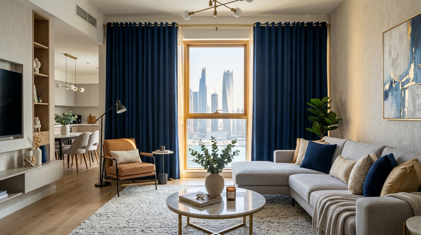 Blackout curtains in dubai
