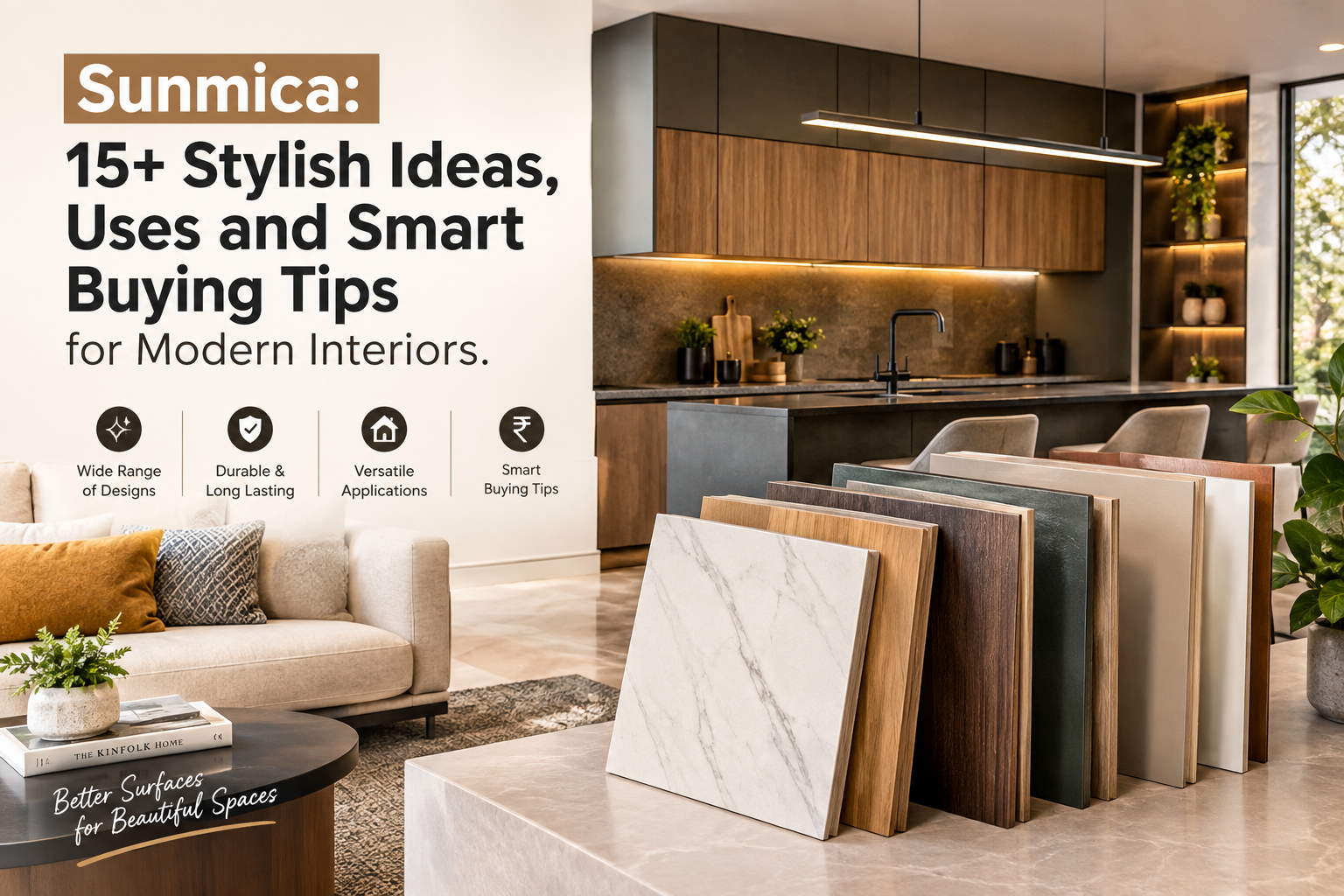 Sunmica: 15+ Stylish Ideas, Uses and Smart Buying Tips for Modern Interiors