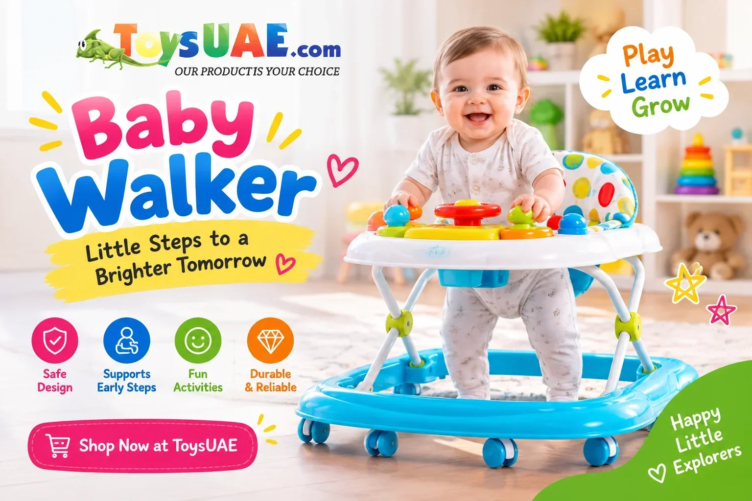 Why Foldable Baby Walkers Can Be a Smart Choice for Small Homes