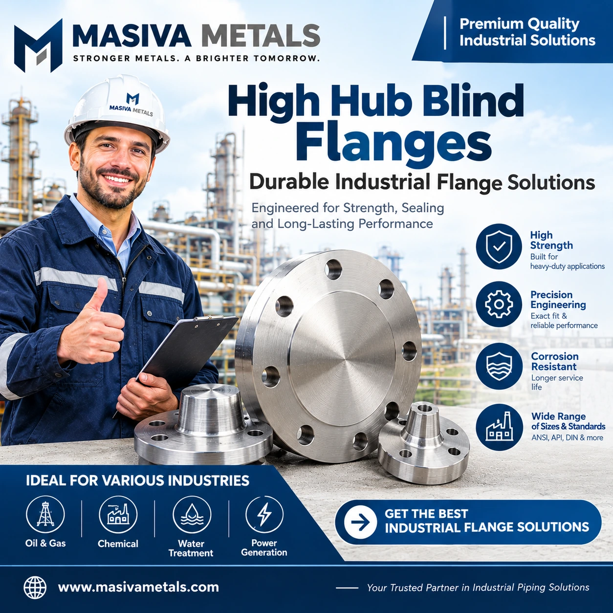 High Hub Blind Flanges