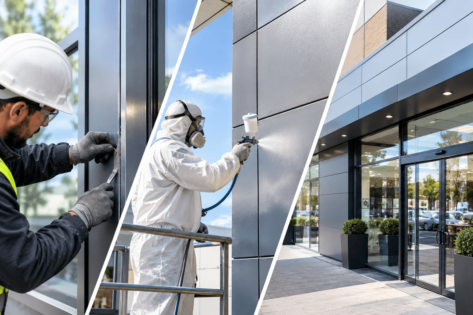 How Do You Choose Between Anodised Repairs, Spraying, and Shop Front Cladding