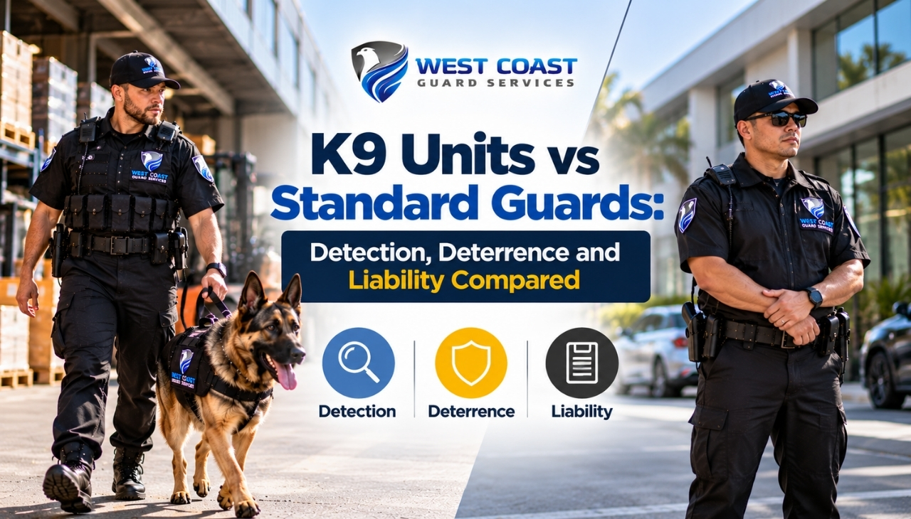 K9 Units vs Standard Guards_ Detection, Deterrence and Liability Compared