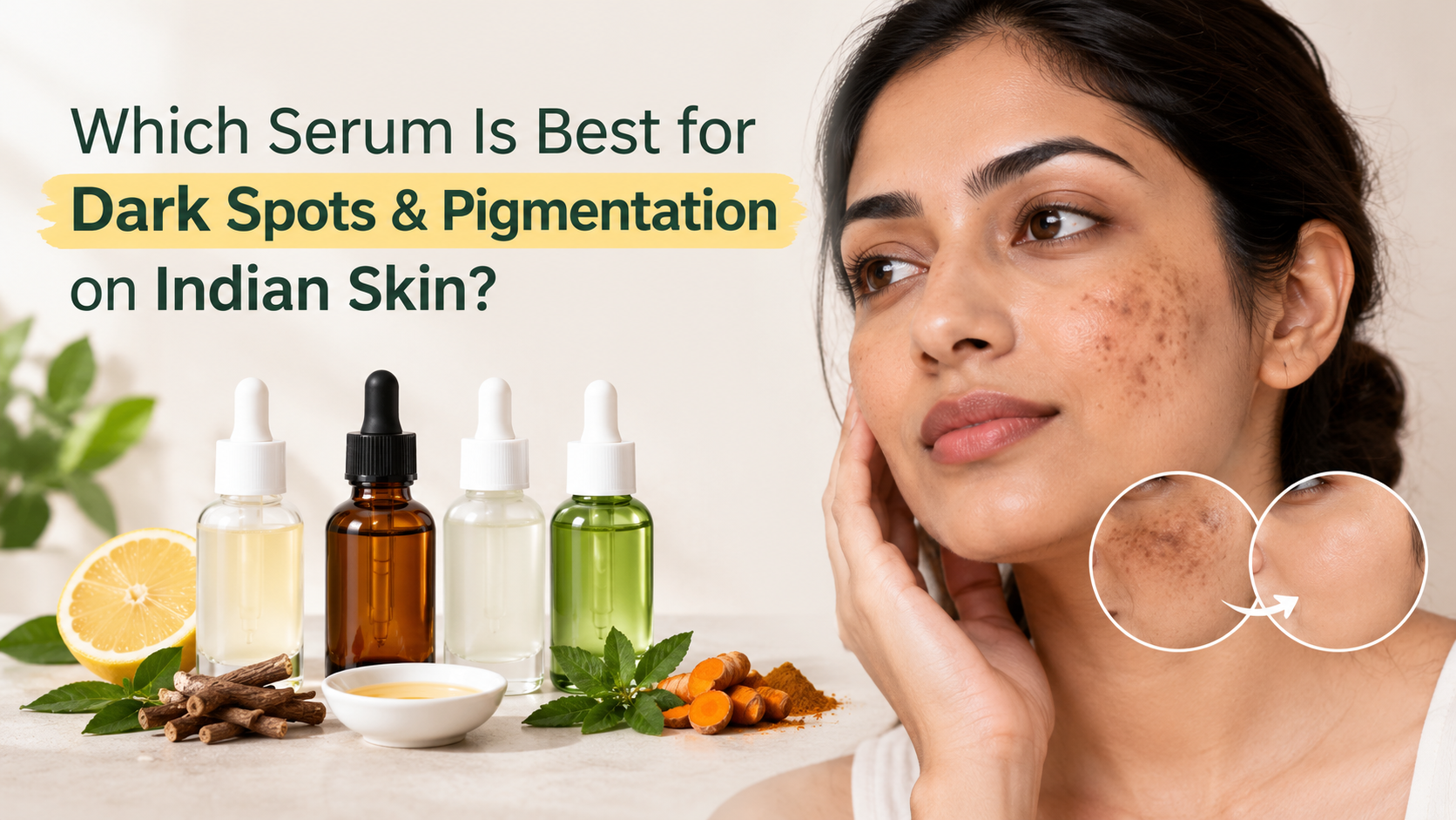 Serum Guide for Brighter Indian Skin by skin pal